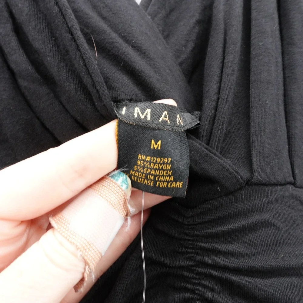 IMAN black sleeveless